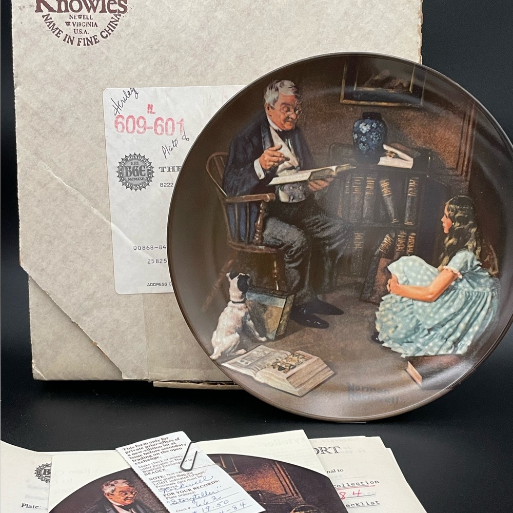 Normal Rockwell commemorative plate by the Bradford exchange